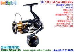 廣成釣具》【日本黑寶】STELLA 20 SHIMANO 捲線器龍膽捲線器洗馬諾黑寶
