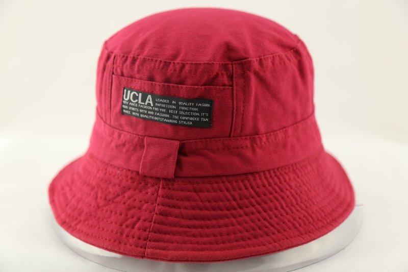 紫荊【UCLA 漁夫帽】立體刺繡 卡車帽 貨車帽 板帽 潮帽 網帽 棒球帽 毛帽圍巾 老帽 高爾夫球帽【紅色】 