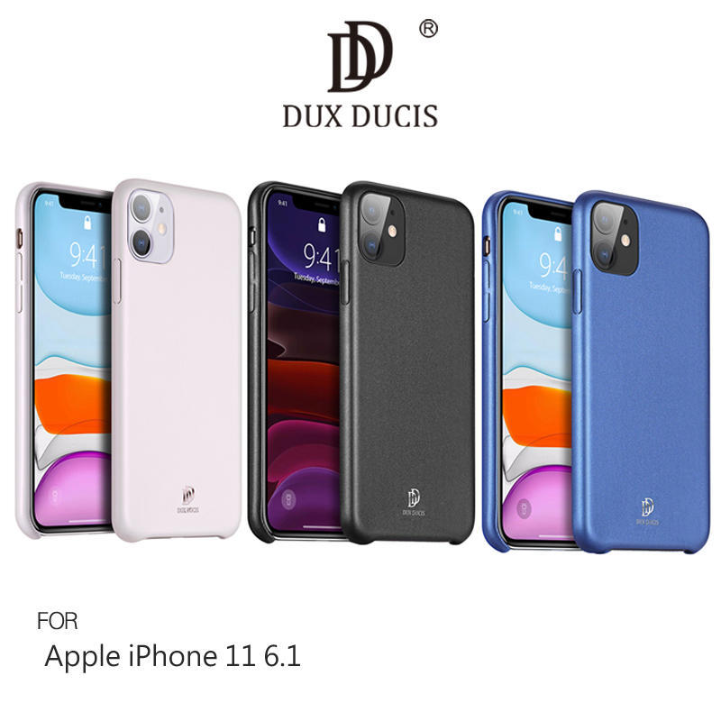 --庫米--DUX DUCIS Apple iPhone 11 6.1吋 PU皮保護殼 軟殼 螢幕加高保護 防指紋