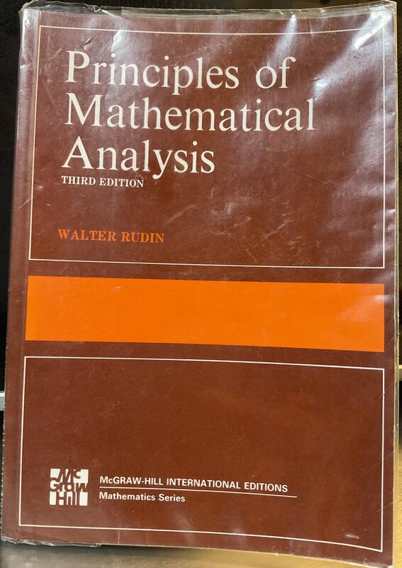 Principles of Mathematical Analysis (Rudin, 3/e)