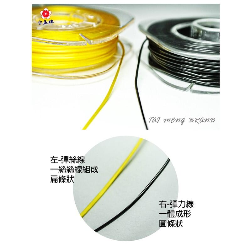 台孟牌 透明 彈絲線 14色 0.68mm 台灣製造 水晶線 牛筋線 扁絲線 橡筋線 佛珠線 飾品 串珠 彈性 手作材料