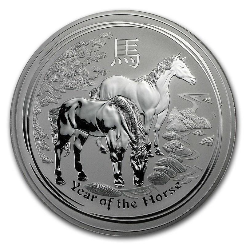 [代購]澳洲 2014 年 生肖 馬年 1 KG (1000 g) 普鑄銀幣 Perth Mint