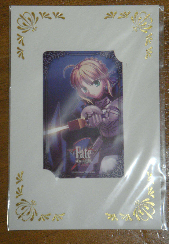 TYPEMOON fate stay night  saber 電話卡