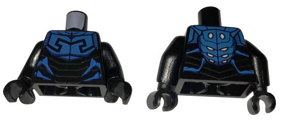 樂高王子 LEGO 76054 超級英雄 藍甲蟲 身體 黑色 藍色盔甲印刷 973pb2411c01 A223 缺貨