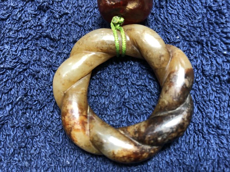 繩紋環<<和闐玉、吊墜、玉珮>>