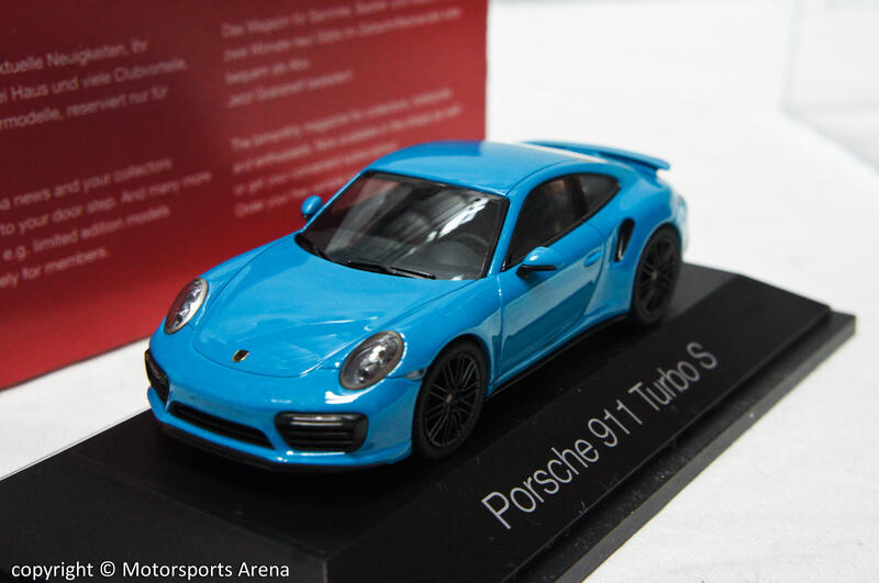 【特價現貨】1:43 Herpa Porsche 911 (991 II) Turbo S 2016 藍色