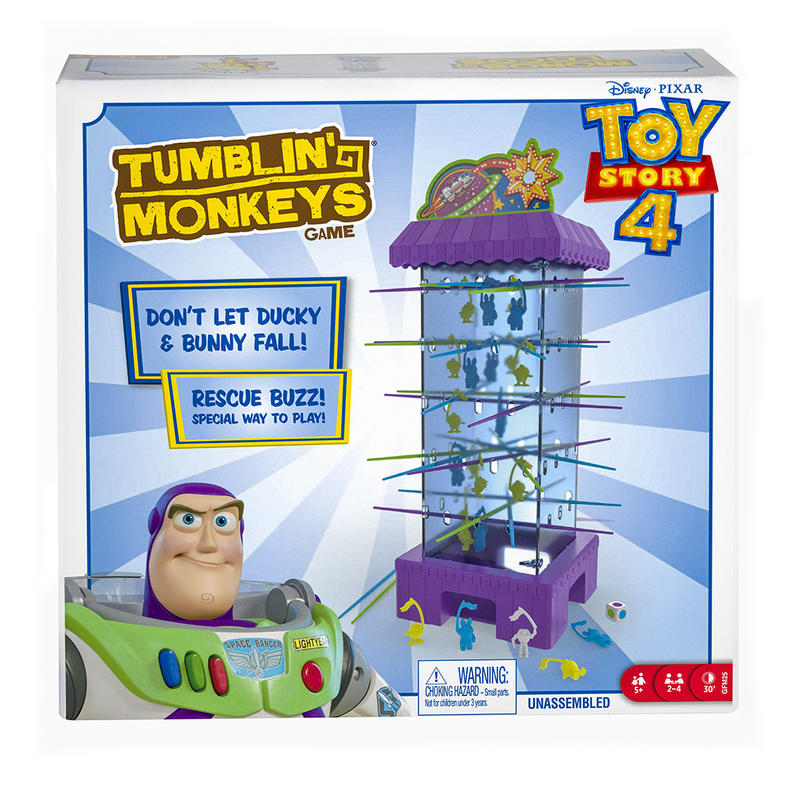 骰子人桌遊-玩具總動員4大挑戰Tumblim' Monkeys Toy Story 4(英)大冒險.跳跳猴系列