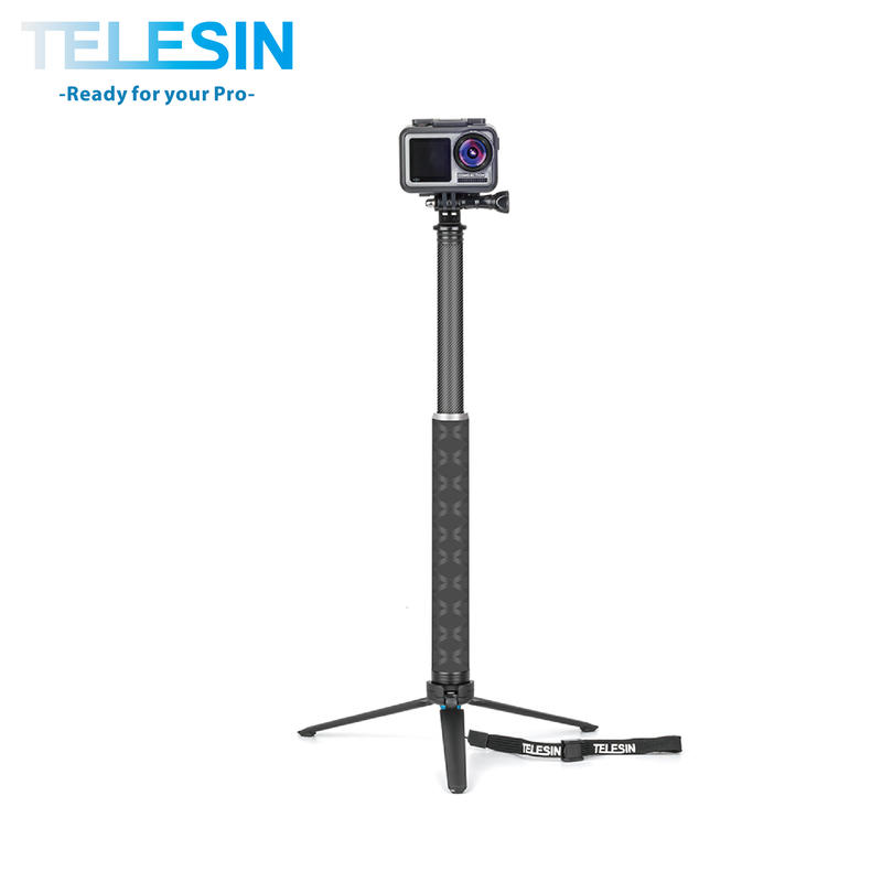 ☆大A貨☆ TELESIN 運動相機 碳纖維自拍桿套裝 GoPro Hero 通用 延伸架 支架