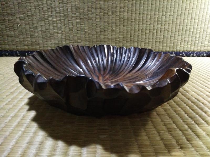 老洋房～日本民藝木彫盤