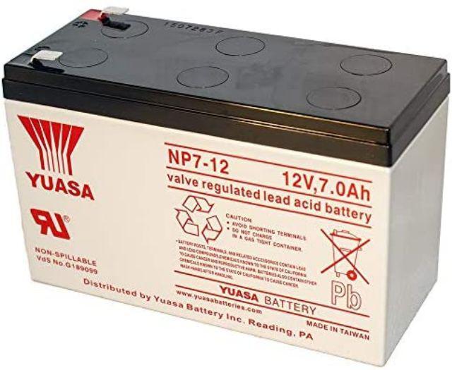 【萬池王 電池專賣】 YUASA NP 12V7A 密閉式鉛酸電池 NP7-12 12V7AH 可加購電池背袋