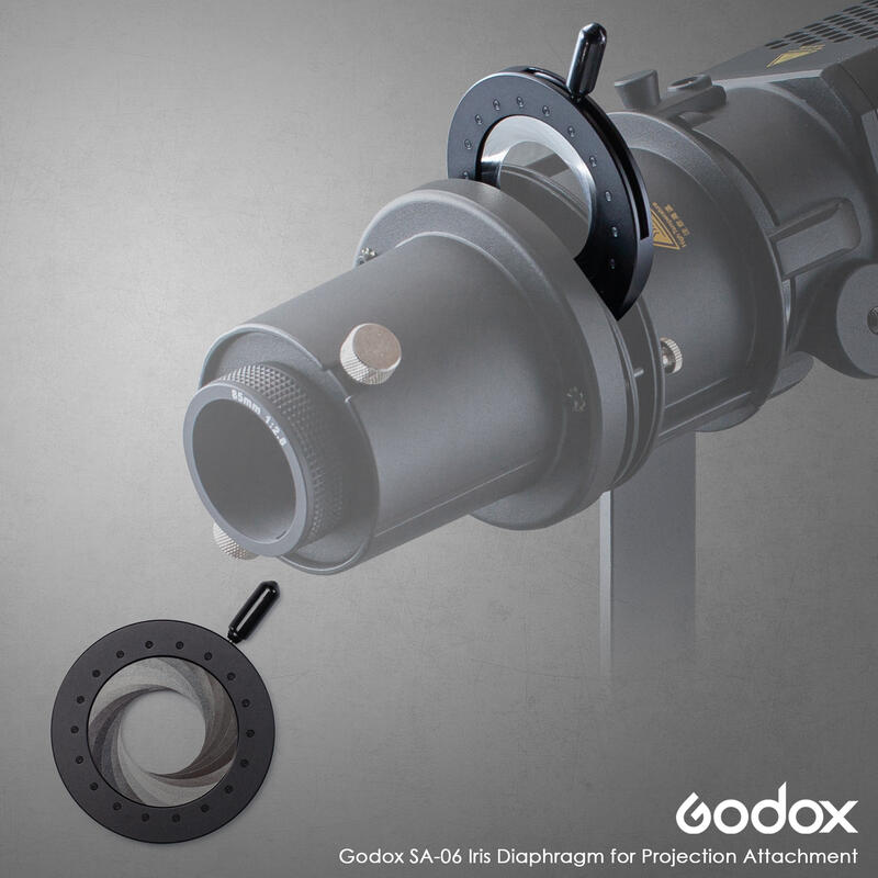 三重☆大人氣☆公司貨 Godox 神牛 SA-06 可調光圈控制環 SA-P LED聚光燈專用 S30 S60 可調光闌