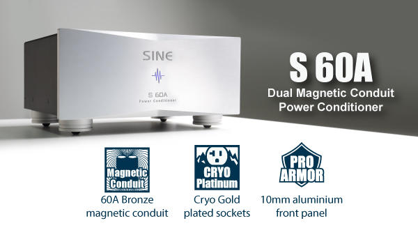 香港 SINE 正弦 S-60A 雙磁力導管電源處理器 專用電源淨化器 