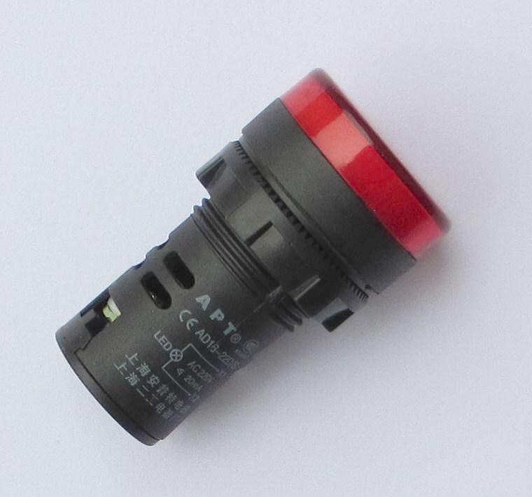 【457】220V 22mm紅色 信號燈 LED指示燈 配電箱 電源燈