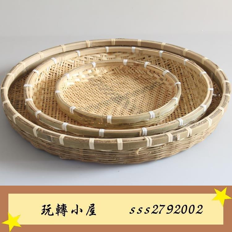 Thread 樣專用 竹籃子？ 竹製物 2 點 花器 古美術（竹籃花裝飾品