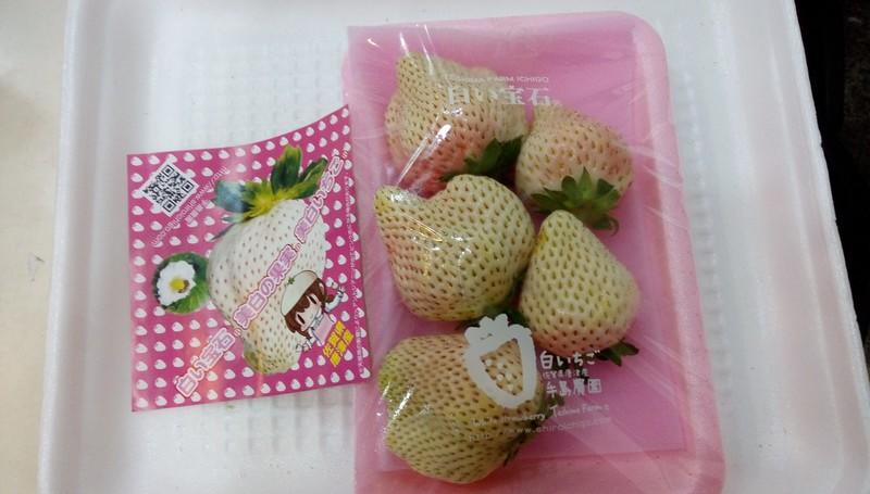 日本草莓.草莓苗. 佐賀白寶石(白い宝石)白草莓種子