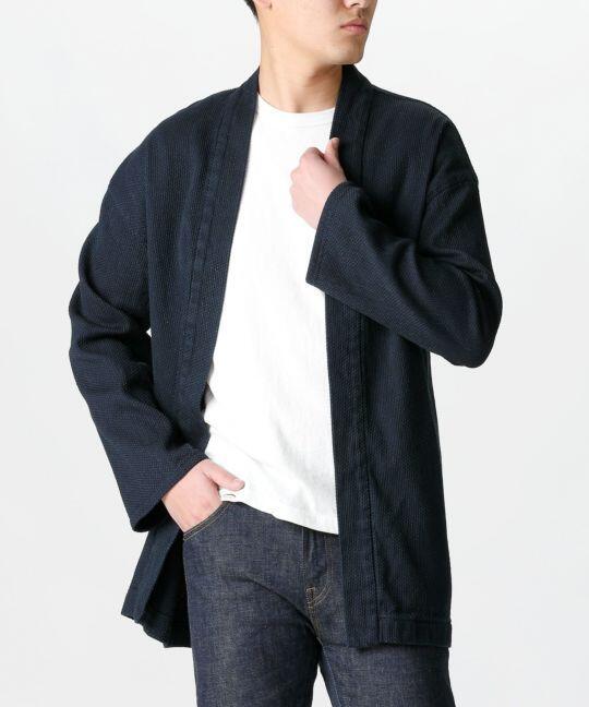 【Japan Blue Jeans】藍染羽織刺子罩衫/Indigo Sashiko Haori Jacket 11oz