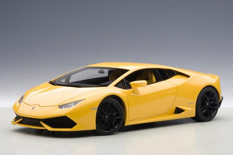 全新 1/18 Autoart Lamborghini Huracan LP610-4 Yellow(黃色黑輪圈)