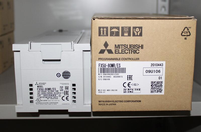 日本原裝日本製造三菱電機PLC FX5U-32MR/ES，FX5U-64MR/ES，FX5U-80MR