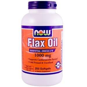 代購美國now 冷壓亞麻仁油 Flax Oil 1000 mg - 250 顆  亞麻籽油 亞麻子