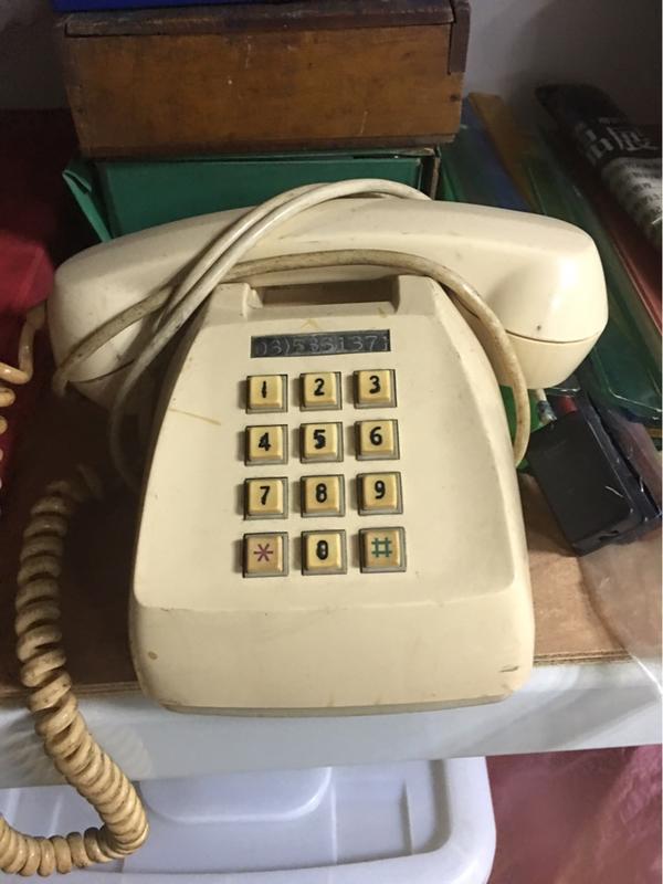 古董按鈕式電話 古董電話