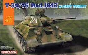 DRAGON 威龍模型 7601 T-34/76 Mod.1942 Cast Turret 1/72