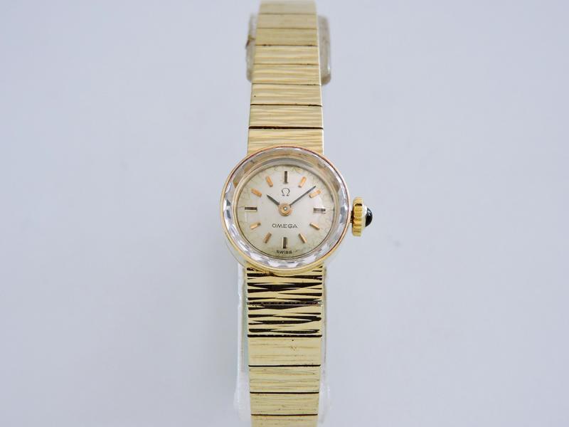 原裝真品 正14K金 OMEGA 歐米茄 經典手動上鍊機械古董錶 女錶 手鍊錶