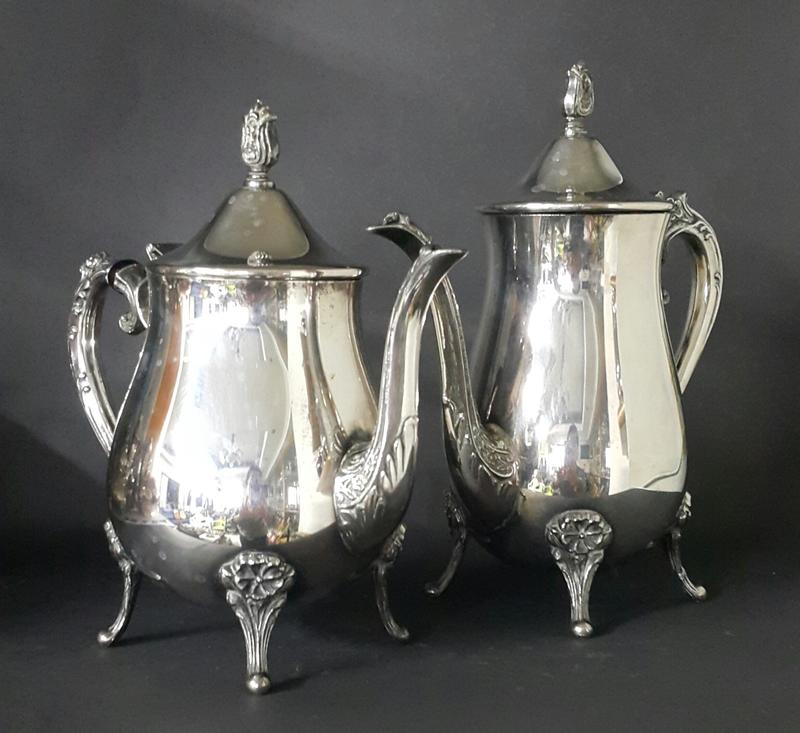 424 高檔英國鍍銀壺組 Vintage Silverplate Antique teapots set