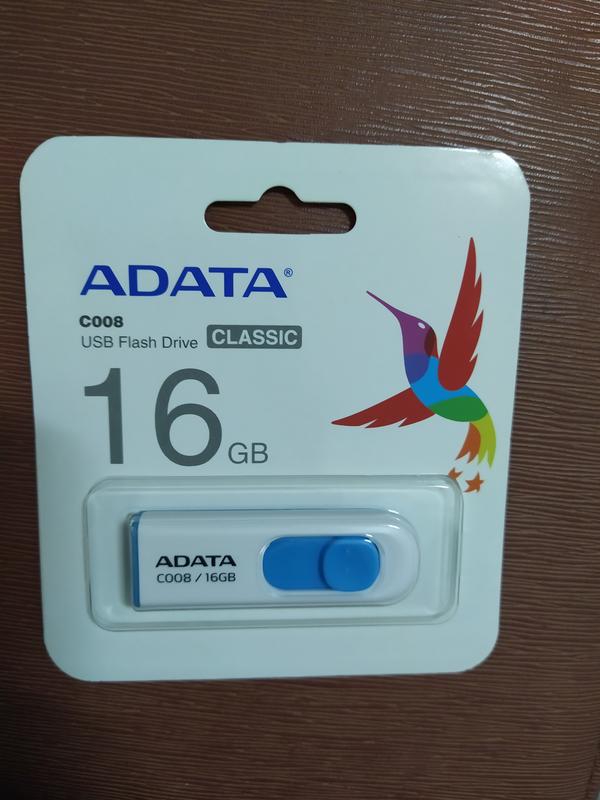 ADATA 威剛 16GB 隨身碟 (C008)-白藍色..(特價品)