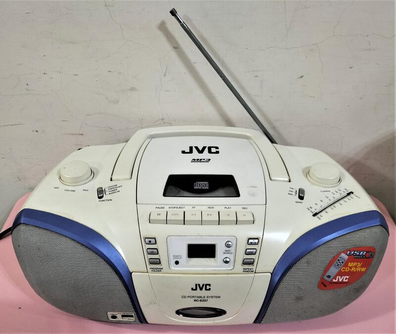 【阿悟的倉庫】現貨~JVC 手提音型號RC-EZ57~有遙控器功能正常