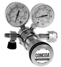 美國 CONCOA 原裝進口 492銅鍍鉻、493不鏽鋼超高壓氣體減壓閥 (Max Inlet: 6000psig)