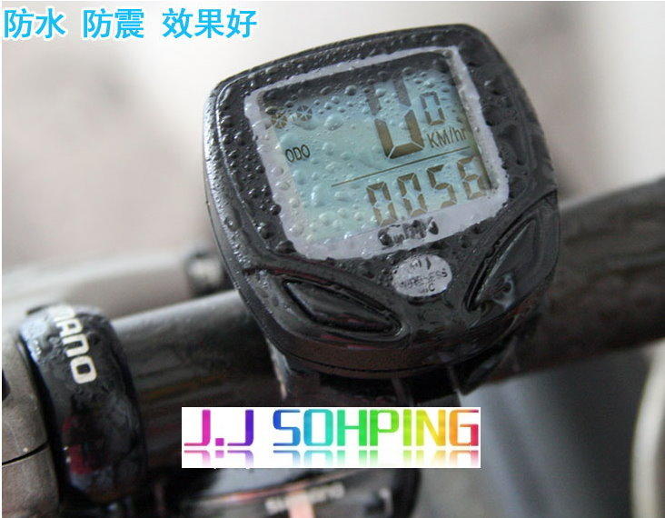 防水無線碼錶．無線發射接收震動感應自動開關速度表 單車碼表 自行車碼表 計時器/BB-16-2