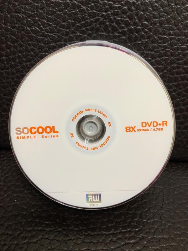 SOCOOL DVD+R 8x 4.7G 共18片 送光碟套