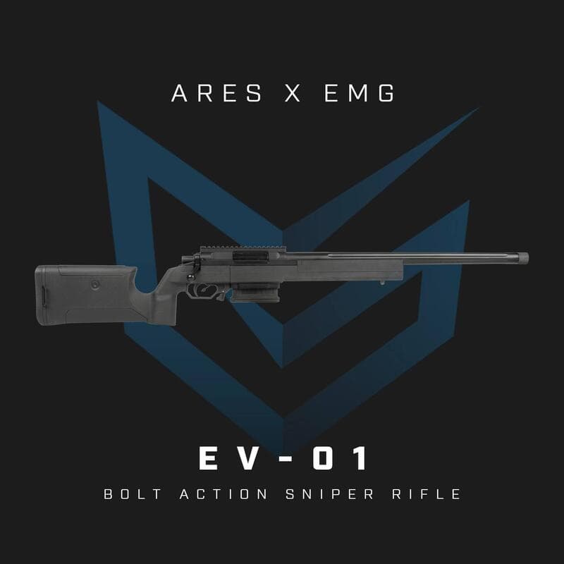 RST紅星 ARES 阿瑞斯 ARES x EMG EV01 手拉空氣狙擊槍 黑 沙 雙色可選 ARES-AS-EV01