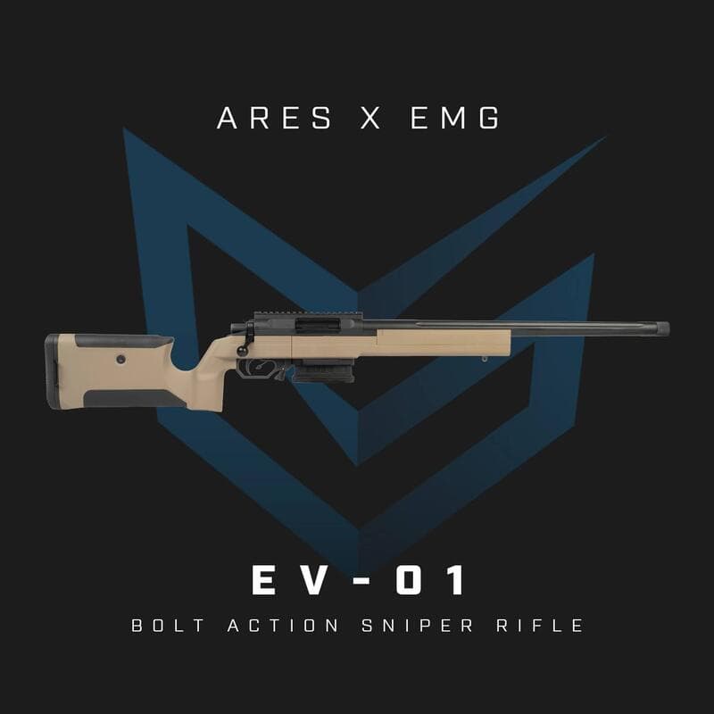RST紅星 ARES 阿瑞斯 ARES x EMG EV01 手拉空氣狙擊槍 黑 沙 雙色可選 ARES-AS-EV01