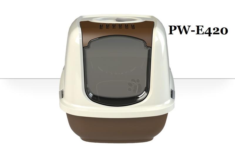 荷蘭 PeeWee 必威 加大 屋型全罩有蓋 雙層貓便盆 貓砂盆 貓沙盆 貓廁所 PW-E420，每件2,200元