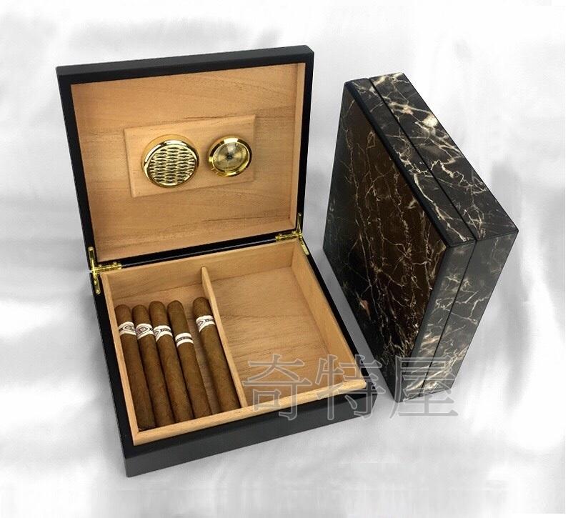 大理石紋雪茄盒 黃花樟木紋雪茄保濕盒 西班牙雪松木雪茄保濕盒 古巴雪茄保濕盒 攜式雪茄盒 三款式選擇