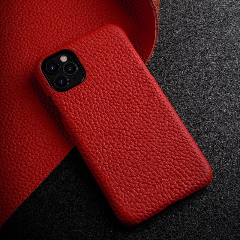 Melkco 2免運 荔紋 紅色 真牛皮背套iPhone 11 Pro Max皮套手機套手機殼保護套保護殼防摔套防摔殼