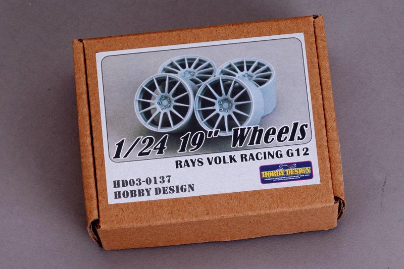 Hobby Design HD03-01371/24 19吋 RAYS VOLK RACING G12 樹脂輪圈