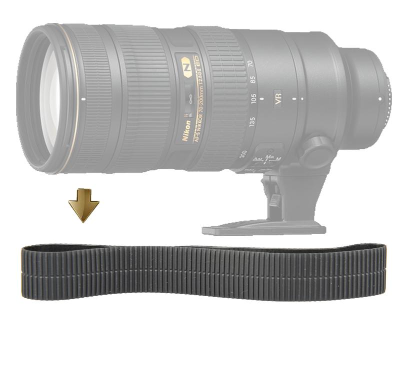 [NRC]Rubbe Ring for Nikon AF-S70-200mm f/2.8G ED VR II 黑六前外皮