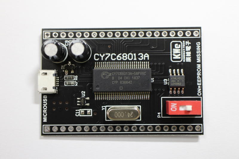 【廣維電子】EZ-USB CY7C68013A-56 USB開發板(MICRO-USB)【產品編號165010002】