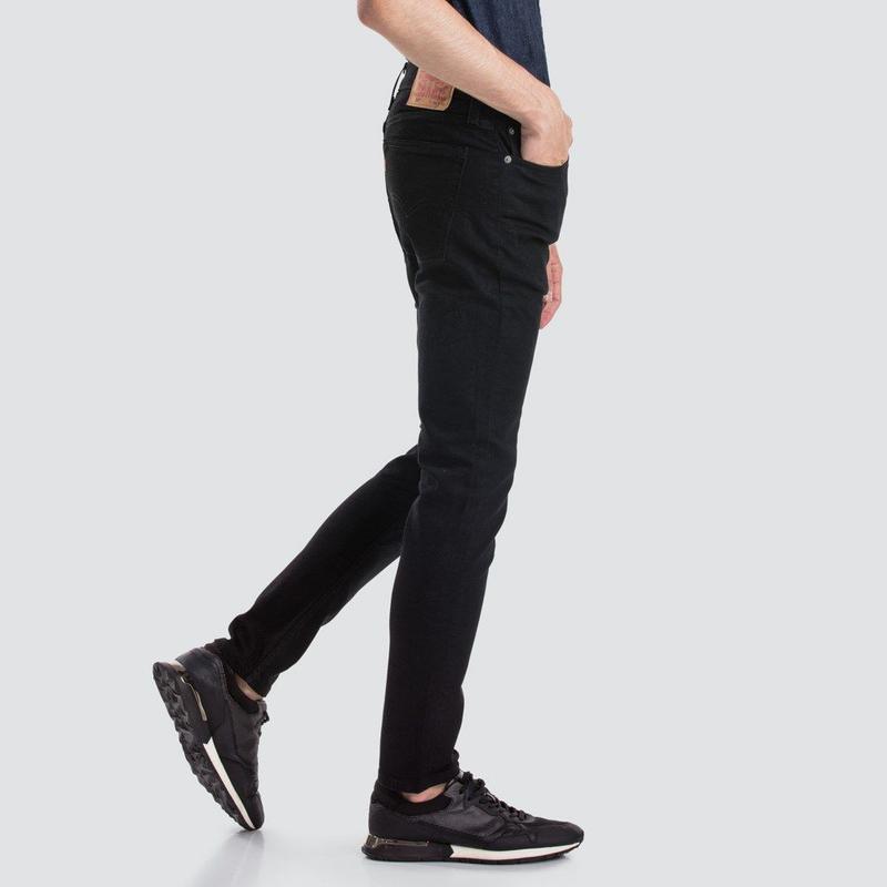 【彈性款28-38腰】美國LEVI S Skinny 510 素面 黑色 養褲 原色合身窄版 中腰 小直筒牛仔褲 511