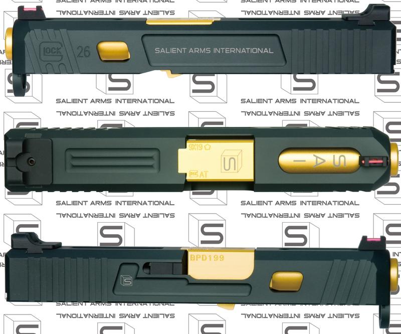 glock g26 sai Salient Arms 鋁滑套 marui g26 (vfcwekj)
