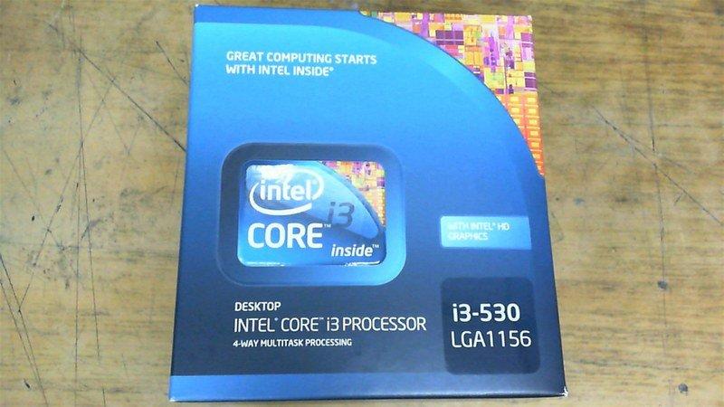 #167電腦# 全新未拆Intel CPU Core i3-530/2.93G/4MB/2C4T.