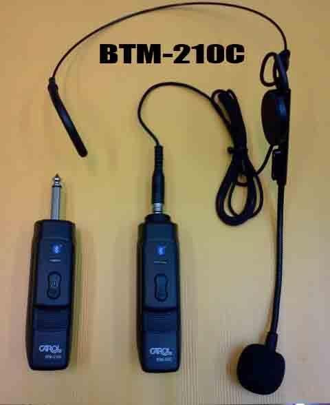 BTM-210C  CAROL藍芽無線教學麥克風收發器 藍芽MIC 含領夾麥克風及 頭戴耳掛式麥風