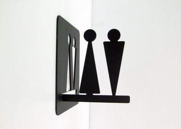 ＊正面跟側面都可看到標示＊不鏽鋼小廁所標示牌、化妝室掛牌、衛生間吊牌、洗手間標示牌