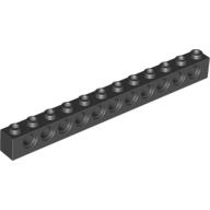 【小荳樂高】LEGO 黑色 1x12 磚塊/積木 帶11孔 brick holes 389526 3895