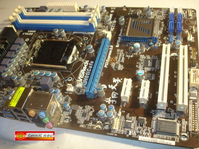 頂級 ASRock 華擎 H61iCafe 1155腳位 Inte H61晶片組 6組SATA 4組DDR3 全固態電容