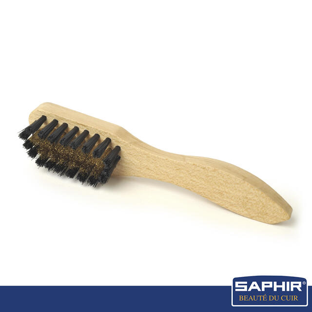 【SAPHIR莎菲爾】麂皮專用刷 - 麂皮包清潔   麂皮鞋的禿毛救星