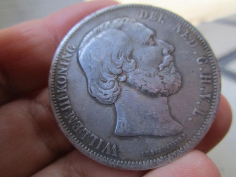 【妹妹的店】荷蘭2.5盾威廉三世銀幣 荷蘭獅像 1874年 參考幣
