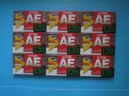 TDK  AE-120  TYPE 1  120分鐘   空白錄音帶  共9片